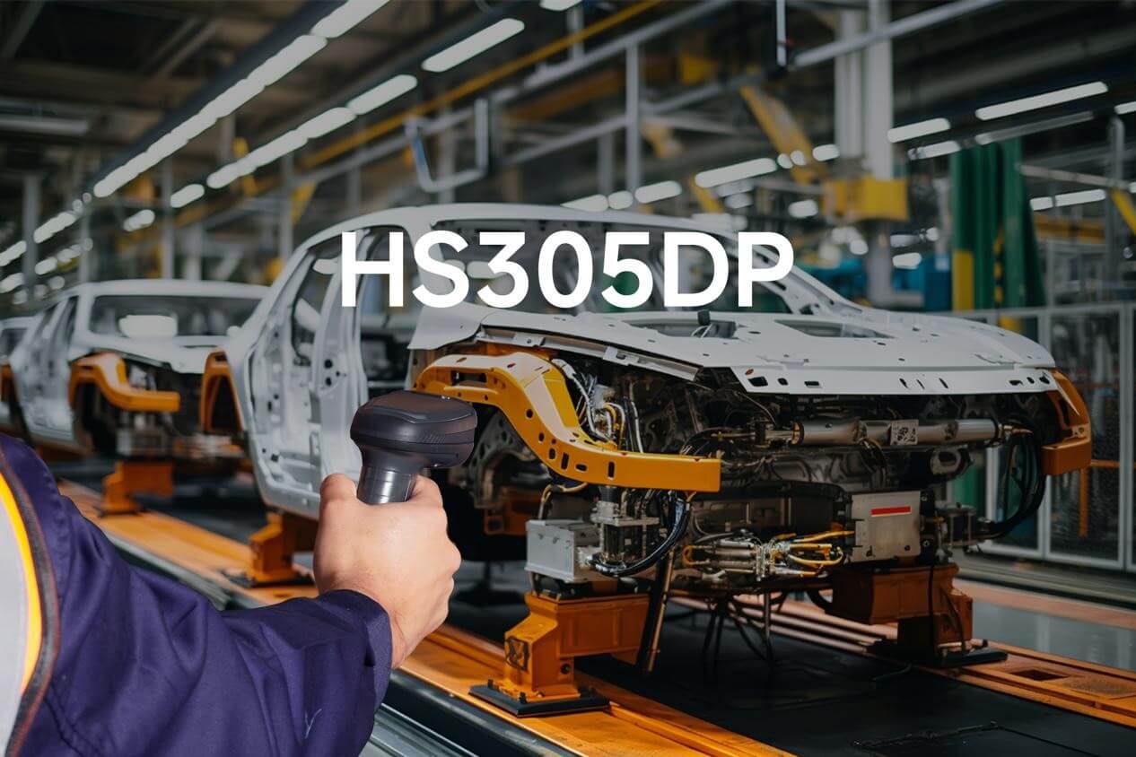 HS305DP AI Industrial Barcode Scanner Solves Scanning Challenges in Automotive Parts Workshops